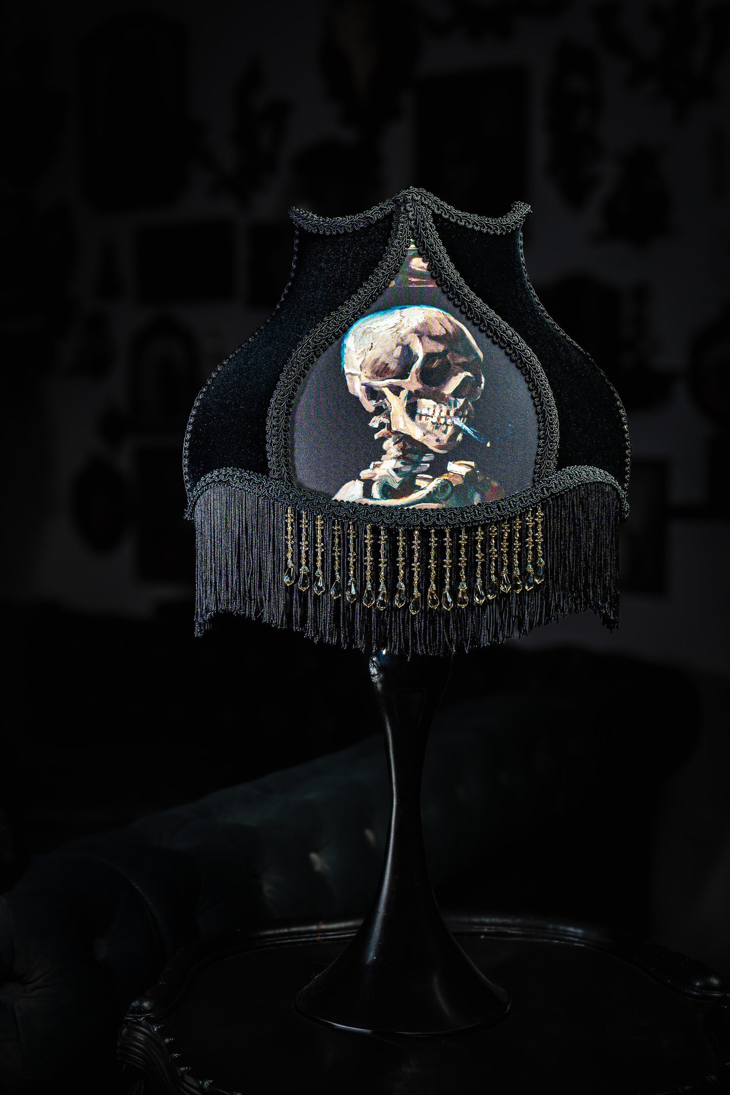 Smoking Skeleton - READY TO SHIP